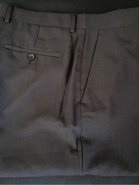 Alfani Men's Black Pinstripe Dress Pants Item# AL117